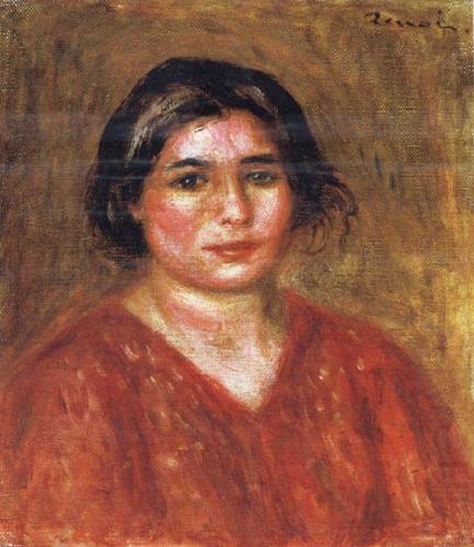 Gabrielle in a Red Blouse, Pierre Renoir